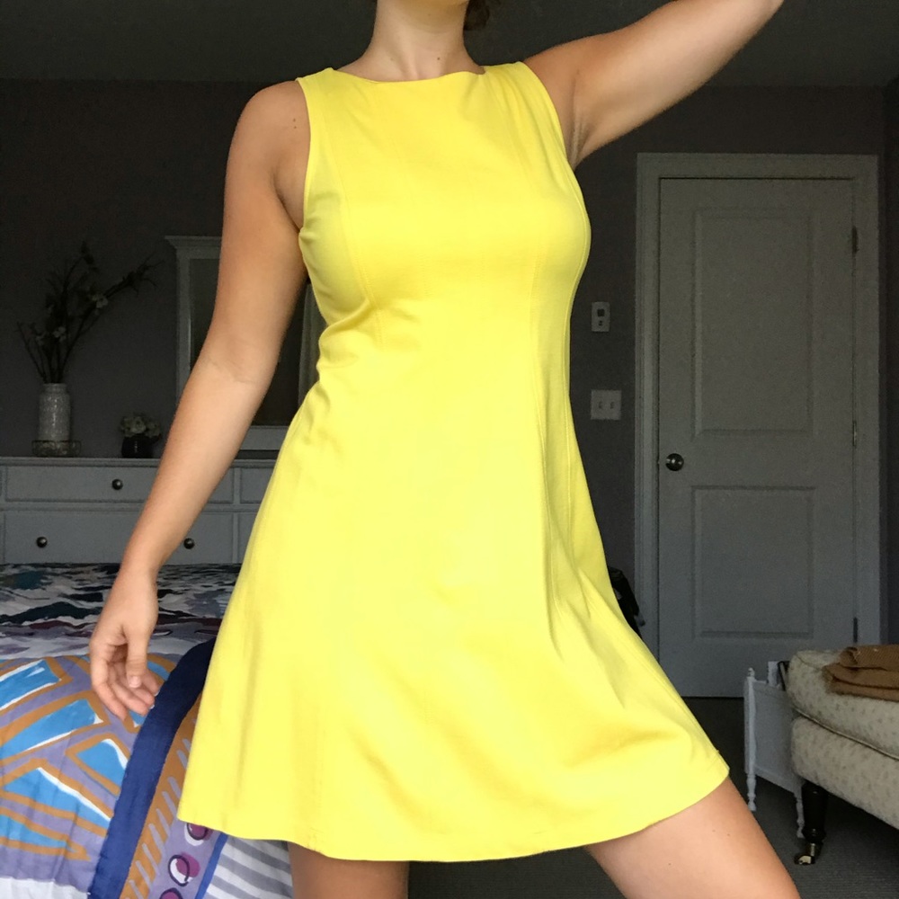 Yellow A-Line Dress